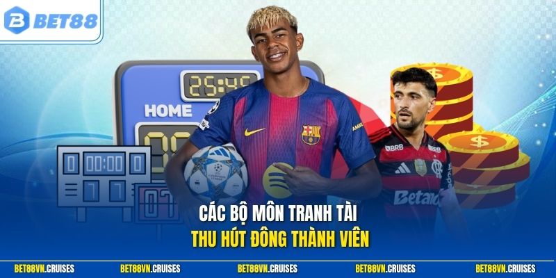 Các bộ môn tranh tài thu hút đông thành viên